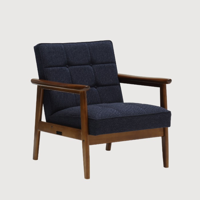 가리모쿠60_K 체어,1인 소파(K chair,1 seater)_tarp blue / walnut